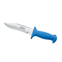 Squalo 15 knife - Inox - Blue Color - KV-ASQL15X - AZZI SUB (ONLY SOLD IN LEBANON)
